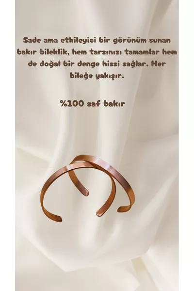 Magnetic Pure Copper Bracelet - Natural Unpolished