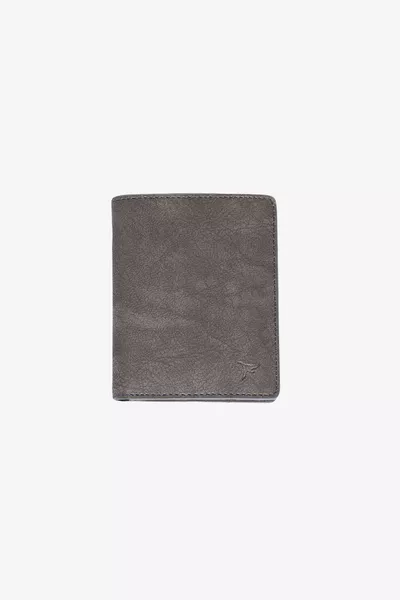 محفظة رجالية أنثراسيت مع صندوق هدايا خاص وأقسام للبطاقات