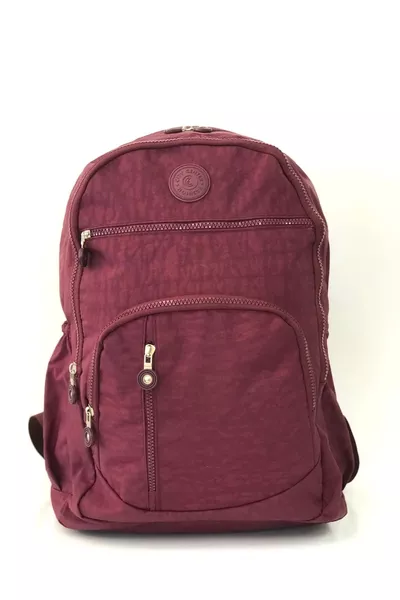 حقيبة ظهر مدرسية وسفر كبيرة الحجم مقاومة للماء من قماش كرنكل غير محددة للجنس مع عدة جيوب 