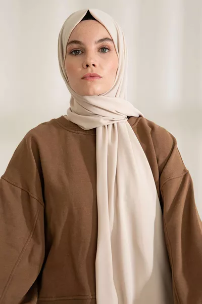 Medina Silk Beige Scarf