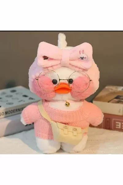 Accessori per cartoni animati Lalafanfan Cm Anatra Bianca Viene inviato con il modello mostrato nell'immagine