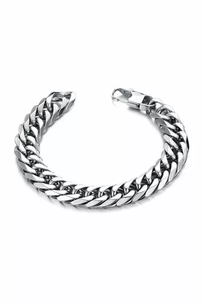 mm. Gray Steel Men's Bracelet