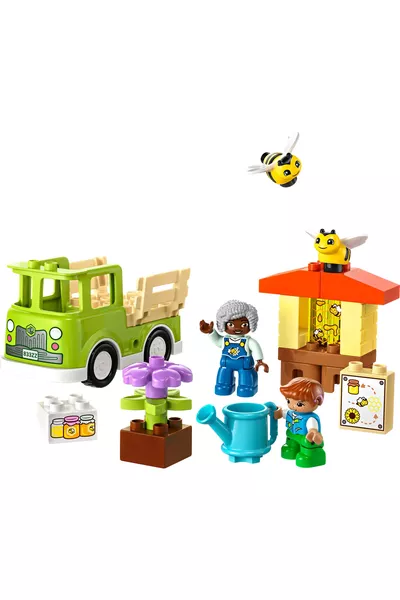 ® مدينة دوبلو® العناية بالنحل وخلايا النحل + مجموعة صنع الألعاب التعليمية (P)