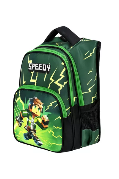 Ортопедична мъжка ученическа чанта с пълно подплънка, първо качество