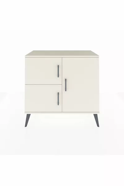 خزانة هايبرون بدرجين وثلاث أبواب، لون عقيق القمر/صنوبر