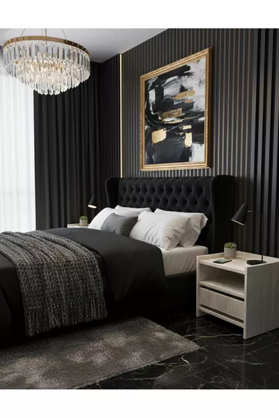 Travertijn look nachtkastje