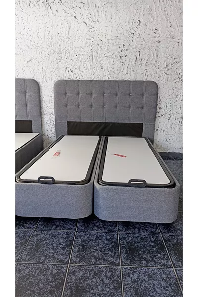 Double Bed Base Headboard