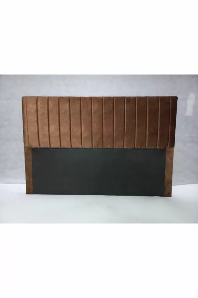 Bettkopfteil für Boxspringbett * Kaffee - Gestreift überzogen