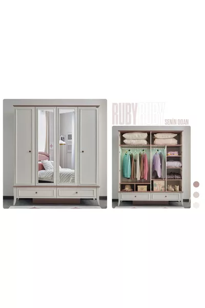 Детская комната Ruby 3 предмета (шкаф с 3 дверцами, кровать, письменный стол)