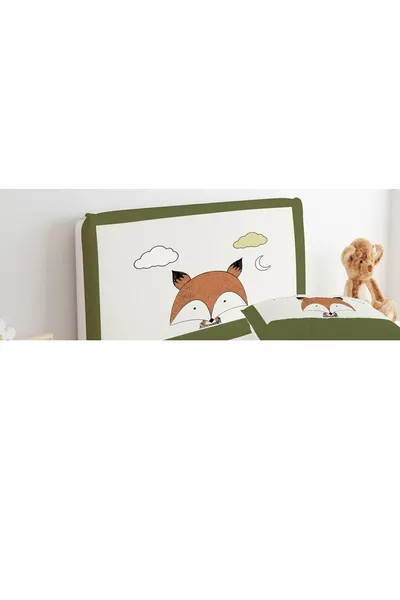 Basis Hoes Hoofdkussen Schattige Vos Wolk en Maan