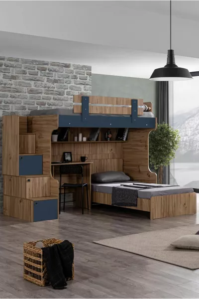 Etagenbett, Riva Etagenbett, Schreibtisch