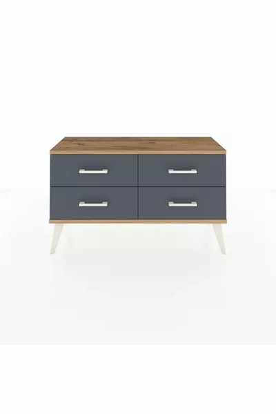 Argeş Kast 4 Planken Antraciet-Dennen/Antraciet