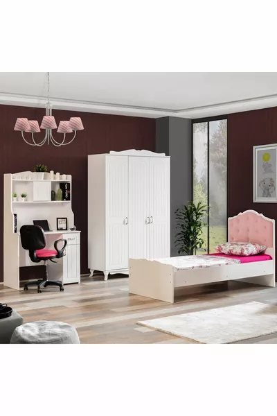 Water Jongenskamer - 3-Deurs Kast, Bed, Bureau