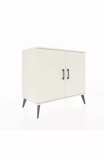 خزانة هابريون ذات رفين وغلافين بحجر القمر - حجر القمر