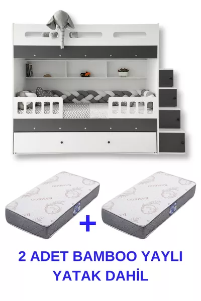 Berlin Ranza / 2adet Bambo Yaylı Yatak Dahil