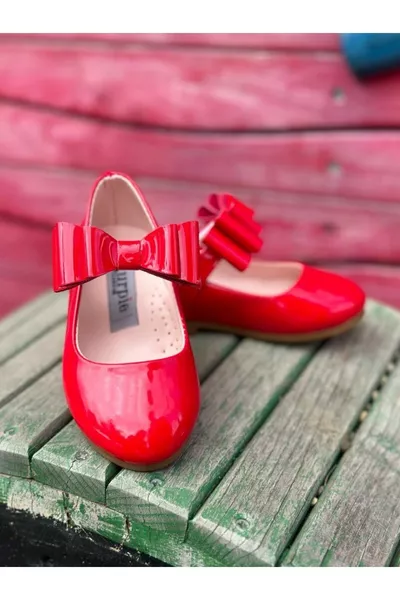 Fiyonk Detaylı Bantlı Ortopedik Çocuk Babet