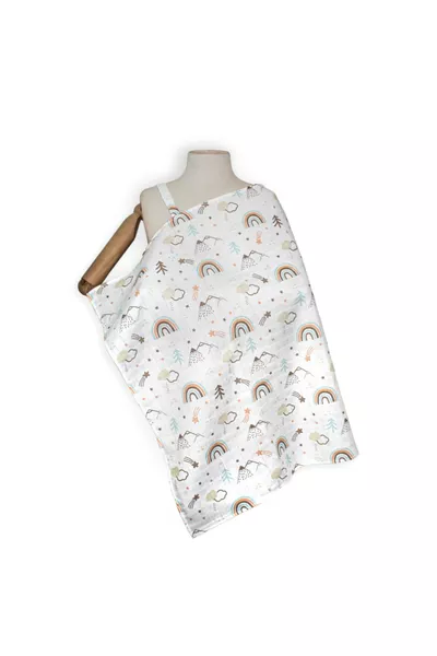 Rainbow Pattern Nursing Bib