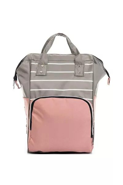 Anne Baby Verzorgingstas Roze Grijs