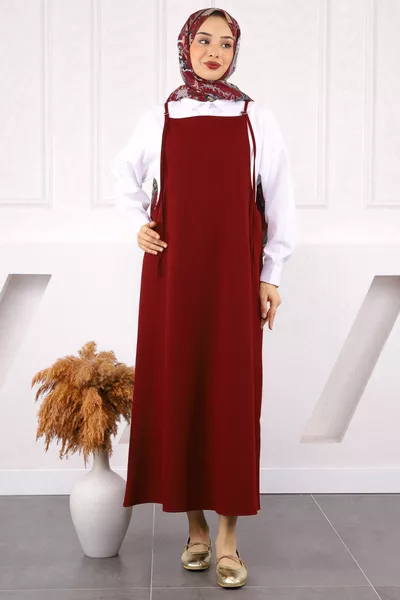 Bordo İp Askılı Jile