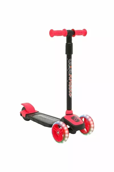 سكوتر للأطفال Scoo-bee بثلاث عجلات، مزود بمكابح، قابل لتعديل الارتفاع، وردي