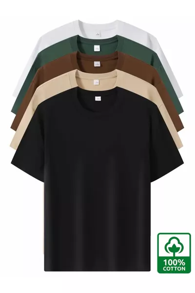 قميص تي شيرت أساسي للجنسين مقاس 5