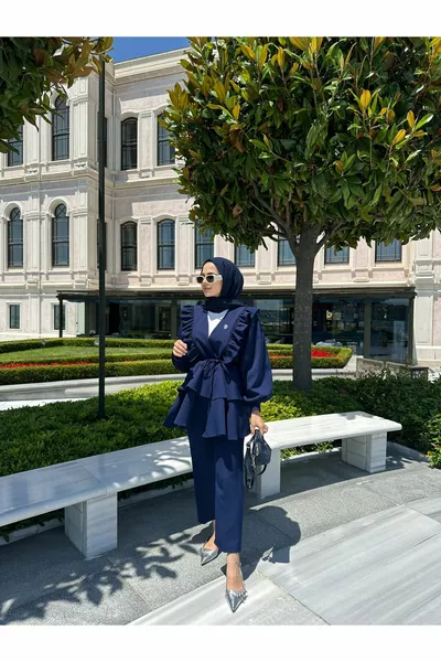 روزا طقم ثنائي باللون الكحلي