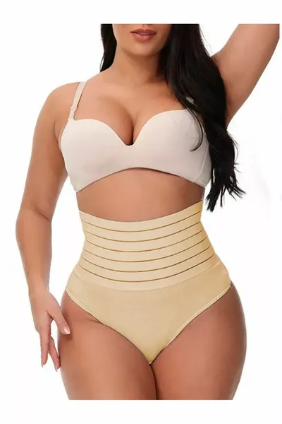 Culotte gainante effet ventre plat modèle Buturo couleur chair