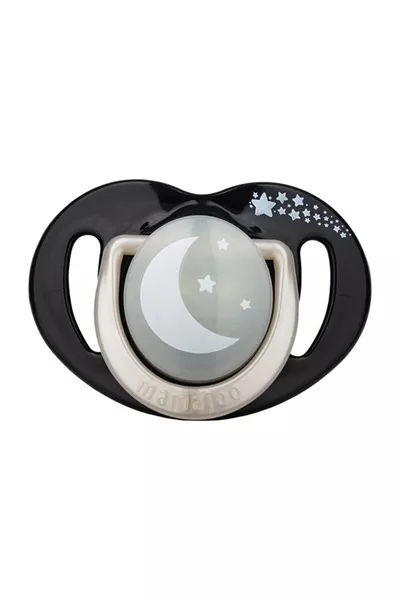 Sterilization & Storage Box Black & Pearl Pattern Dual Orthodontic Pacifier Night & Day 0+