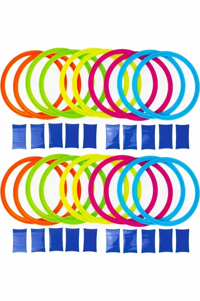 Комплект кръгове за игра „Дама“ за деца, игра за координация и баланс, забавна активност за градина, дом и училище