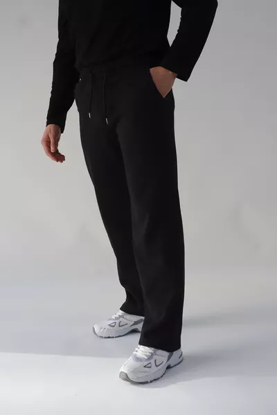 طقم رياضي مريح بأربعة قطع للجنسين باللون الأسود والرمادي والنيلي والبيج، قماش محبوك 2ip، بنطلون رياضي واسع ومريح