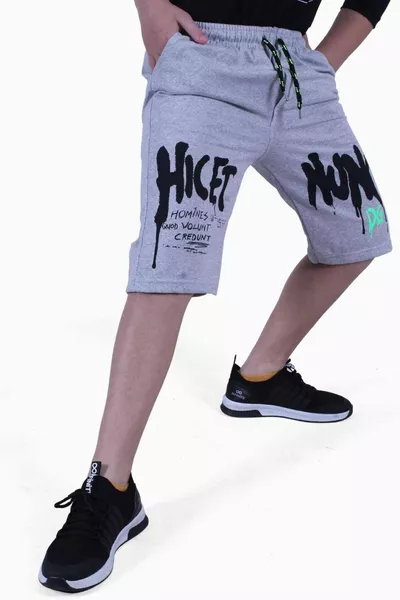 3er-Set Jungen Caprihosen mit gemischtem Muster