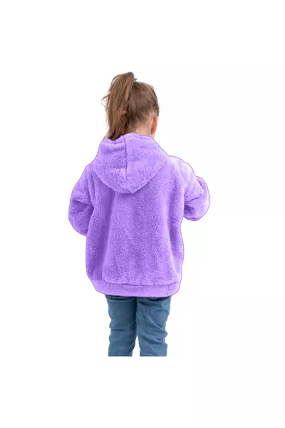 Fleece Hooded Jacket for Boys and Girls, Kids and Teens