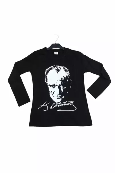 تيشيرت طويل الأكمام لحفل الصف أتاتورك  نوفمبر و  أكتوبر أتاتورك طويل الأكمام