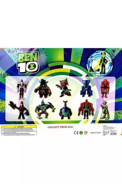 مجموعة ألعاب مكونة من خمسة شخصيات ولعبة ساعة بنتن مع صوت