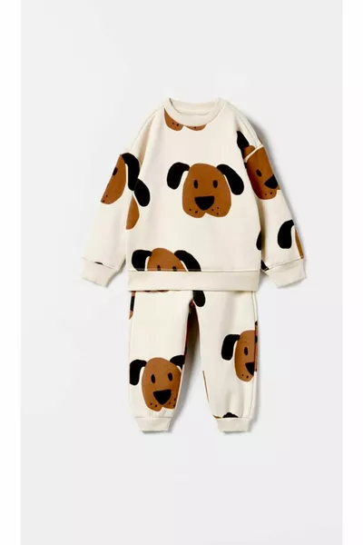 Dog Pattern Children's Set Aaaaaaaaaamevsimlik
