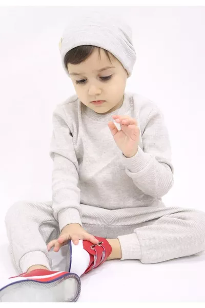 Комплект за бебе и дете с 3 части от рипс Кармеланж