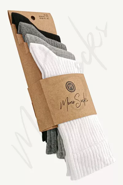 Ribbed Basic Ankle Socks