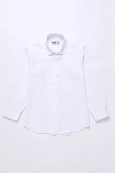 Jungen Klassisches Weißes Hemd