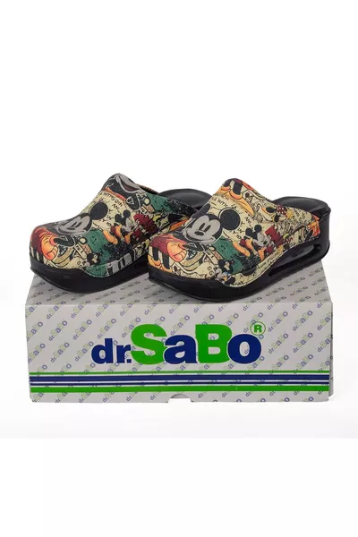 Dames Sabo Slippers met Airmax Orthopedische Miki-print