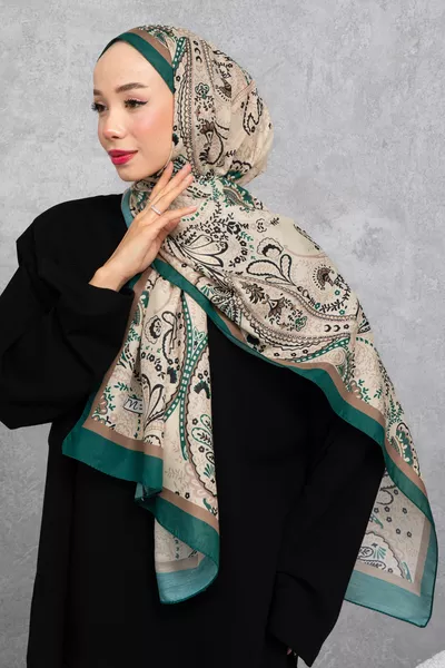 ÉCHARPE EN COTON À MOTIF ETHNIQUE RÉTRO, TISSU IMPORTÉ, HAUTE QUALITÉ & NOUVELLE SAISON