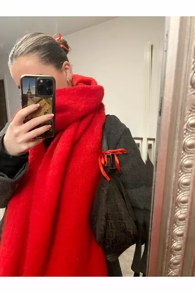 Écharpe unisexe en bouclette premium douce