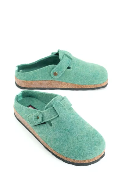 Damespantoffels met winterse paddenstoelzool