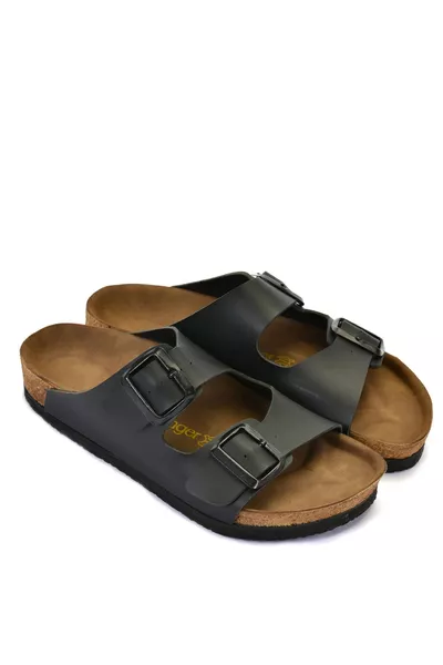 صندل نسائي أسود من لنس