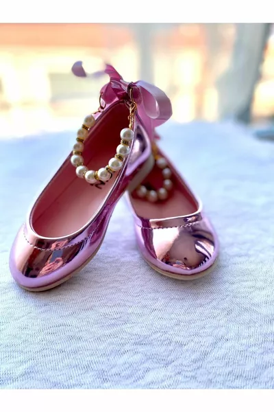Ballerine per bambina con perle