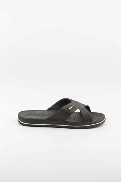 Tongs noires pour hommes