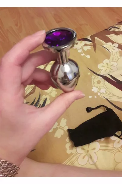 Stainless Diamond Stone Steel Small Size Anal Plug Plug