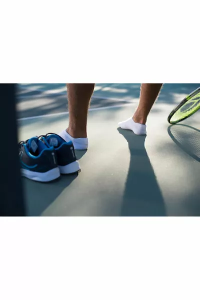 Chaussettes de tennis Artengo - Chaussette courte - Unisexe - Lot de 3 paires - Blanc - 