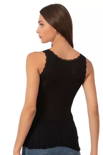 أوزكان  قميص داخلي نسائي مرن ناعم سميك بحمالات