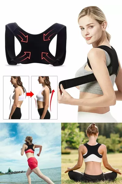 مشد طبي للوقوف الصحيح للنساء والرجال، مشد للحدبة، مشد لتقويم القامة وقابل للتعديل