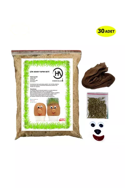  штук, Травяной человечек, Обучающий набор для создания травяного человечка, Эксперимент по проращиванию